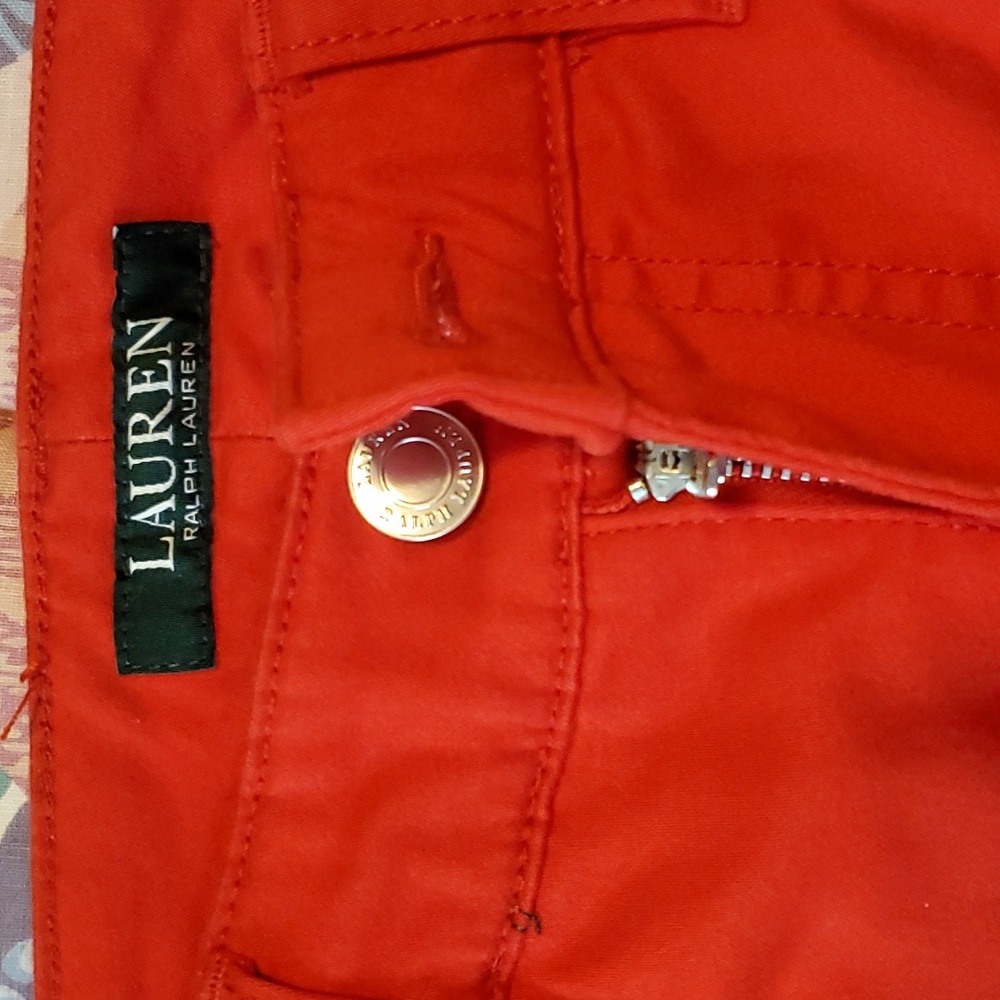 LAUREN RALP LAUREN RED JEANS SZ 2